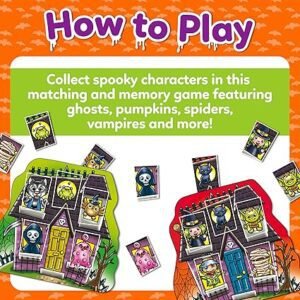 Orchard Toys Haunted House Lotto, small and compact game, great for travel, simple gameplay, for kids age 3-6