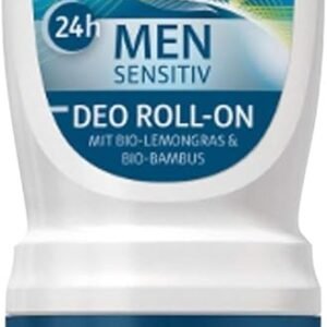 lavera Deo Roll-On Men Sensitive - with organic lemongrass & organic bamboo - without aluminium salts - vegan - organic (1 x 50ml)