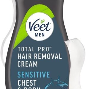 Veet Men Hair Removal Cream, 400ml, Sensitive Skin, Hair Removal Cream For Men, Chest and Body Hair Remover,