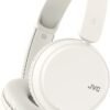 JVC HA-Z37W-W Wireless Bluetooth On Ear Headphones, 35 hours of wireless listening time, Soft ear-pads for a secure and comfortable fit, Bass boost function for dynamic bass sound (on/off) (White)
