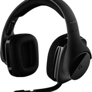 Logitech G533 Wireless Gaming Headset, 7.1 Surround Sound, DTS Headphone:X, 40 mm Pro-G Drivers, Noise-Cancelling Mic, 2.4 GHz , Lightweight, 15h Battery Life, PC/Mac - Black
