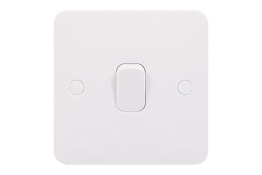 Schneider Electric Lisse White Moulded - Single Intermediate 2 Way Light Switch, 10AX, GGBL1014S, White
