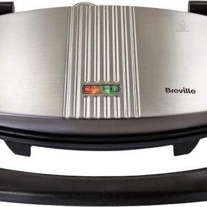 Breville Sandwich/Panini Press & Toastie Maker | 3-Slice | Stainless Steel [VST025]