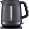 Kenwood Dusk Electric Kettle, 360° Swivel Base, Water Level Indicator, Cord Storage, Boil-Dry Protection, Removable Filter, Capacity 1.7L, ZJP30.000GY, 3000W, Slate Grey