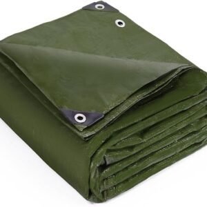 Keplin Waterproof Tarpaulin Cover Sheet - Heavy Duty, Mould-Resistant, Easy to Wash