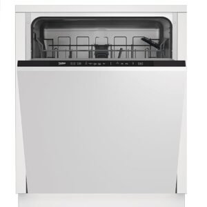 Beko DIN15X20 Full-size Integrated Dishwasher | Black Control Panel 60 cm Full size with 13 Place Setting | x30 Minute Quick Wash Technology [Energy Class E]
