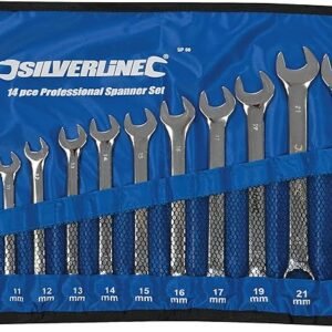 Silverline SP50 Combination Spanner Set 14pce 8 - 24 mm