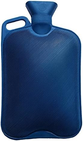 Vagabond Bags 2.7 Litre Extra Large Ribbed Blue Hot Water Bottle