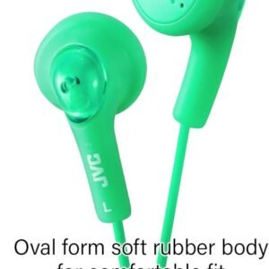 JVC Gumy In-Ear Wired Headphones Earphones Compatible with iPod, iPhone, Samsung - White