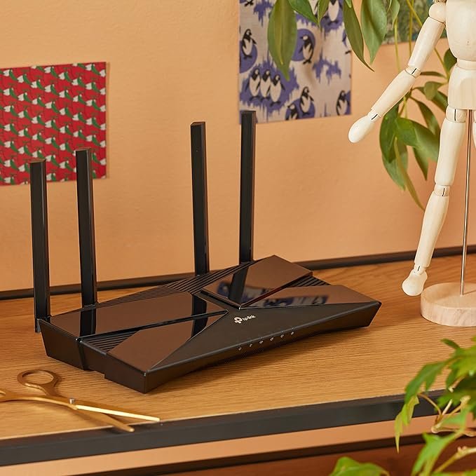 TP-Link WiFi 6 OneMesh Router, AX3000 Mbps Gigabit VPN Router, Dual-Core CPU Fibre Router, WPA3 Cybersecurity, Ideal for Gaming Xbox/PS4/Steam, Compatible with Alexa (Archer AX53)