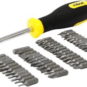 Rolson 28429 51 Pc Screwdriver & Bit Set