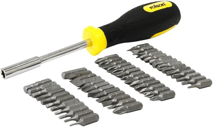 Rolson 28429 51 Pc Screwdriver & Bit Set