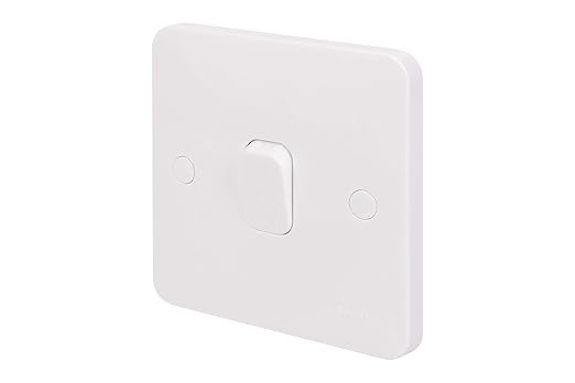 Schneider Electric Lisse White Moulded - Single Intermediate 2 Way Light Switch, 10AX, GGBL1014S, White