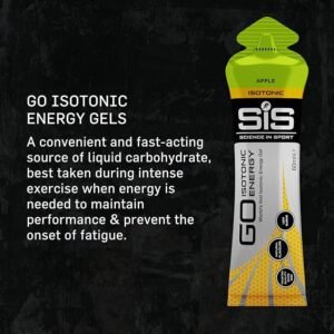 Science In Sport GO Isotonic Energy Gels, Running Gels with 22g Carbohydrates, Low Sugar, Variety Pack of Assorted Flavours, 60ml Per Serving (7 Pack)