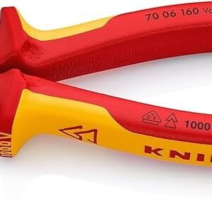 Knipex Diagonal Cutter chrome-plated, insulated with multi-component grips, VDE-tested 160 mm 70 06 160