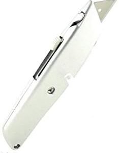 Westcott E-84019 00 Retractable Metal Utility Knife - Silver