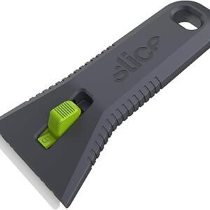 Slice 10593 Utility Scraper, Self-Retracting Ceramic Blade, Rust Free, Finger Friendly, Soft-Touch Comfort Grips