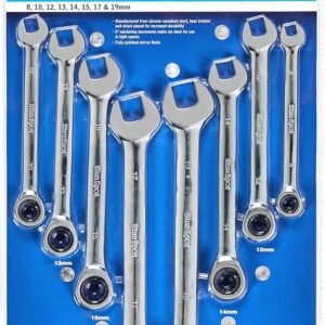 Blue Spot Tools 4310 B/SPOT 8 - 19 mm Ratchet Spanners (8-Piece)