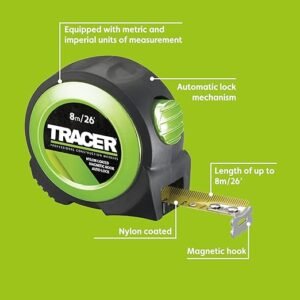 TRACER 8m Auto-Lock Tape Measure
