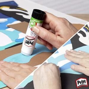 Pritt Glue Stick, Safe & Child-Friendly Craft Glue for Arts & Crafts Activities, Strong-Hold adhesive for School & Office Supplies, 5x11g Pritt Stick