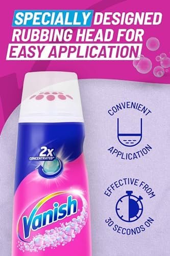 Vanish Fabric Stain Remover, Prewash Power Gel, 200 ml, Pack of 4