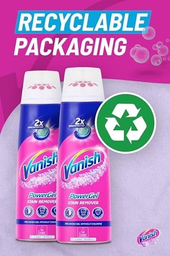 Vanish Fabric Stain Remover, Prewash Power Gel, 200 ml, Pack of 4