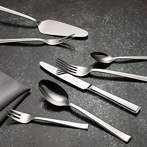 Villeroy & Boch – Victor Cutlery Set 68 Pieces for 12 People, Dishwasher Safe, Rustproof, Knife, Fork, Spoon, Luxury Cutlery Set, Dinner, 18/10 Stainless Steel