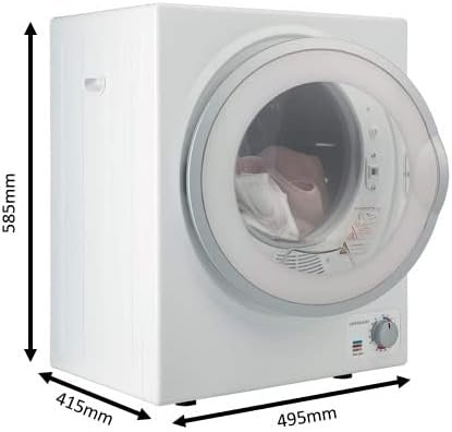 Cookology CMVD25WH Mini Vented Tumble Dryer 2.5kg - White