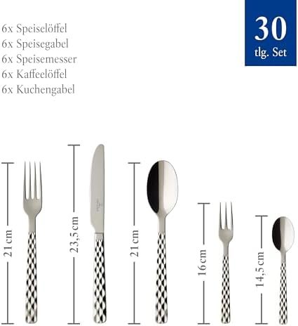 Villeroy & Boch Boston Cutlery for up to 6 Persons, 30-Pieces, Stainless Steel
