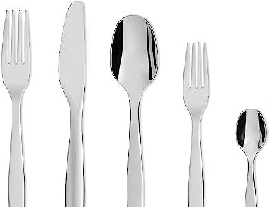 Alessi Itsumo Anf06S5 - Design Cutlery Set in 18/10 Stainless Steel, 5 Pieces
