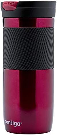 Contigo Byron Snapseal Travel Mug, Stainless Steel Thermal , vacuum flask, leakproof tumbler, coffee mug with BPA free Easy-Clean Lid, 470 ml, Vivacious