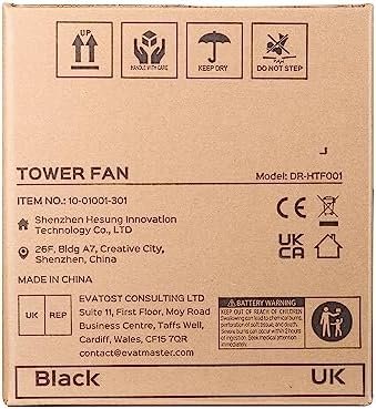 Dreo 42 Inch Tower Fan, 6 Speeds Standing Fan, 7.3m/s Quiet Bladeless Cooling Fan, 90° Oscillating Electric Fan, 4 Modes, 12H Timer, LED Display, Portable Indoor Floor Fan for Bedroom, Home