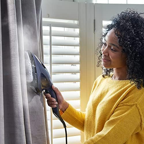 Russell Hobbs Steam Genie 2in1 Handheld Clothes Steamer with Ironing Option, No Ironing Board, Ready to Use in 1m, Power Indicator, 150ml Removable Tank, 3 Attachments, 10m Steam Time, 2000W, 28370