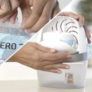 UniBond AERO 360° Moisture Absorber Waterfall Freshness Refill Tab, Aromatherapy, Ultra-Absorbent and Odour-Neutralising, for AERO 360° Dehumidifier, Condensation Absorbers, Four Pack (4 x 450g)