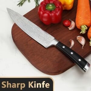 BEWOS 8.3-Inch Chef Knife, Professional Kitchen Knife, Ultra Sharp Chefs Knife Set, Premium Stainless Steel Chef’s Knives for Kitchen, Cooking Knife, Ergonomic Handle, Gift Box