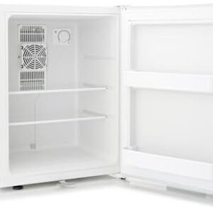 Subcold Aire40 LED Mini Fridge | 40L Table Top Fridge | Quiet & Frost Free for Bedrooms & Hotels | Lockable with Solid door & interior LED light (White)