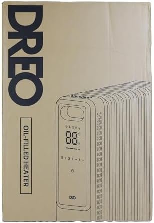 Dreo Oil Filled Radiator 2000W,Electric Portable Space Oil Heater 9 Fins with Remote Control,24h Timer,3 Heat Settings,4 Modes,Digital Thermostat,Overheat & Tip-Over Protection,Quiet,Home,Grey