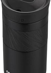 Contigo Byron 2.0 Snapseal Travel Mug,Stainless Steel Thermal Mug,Vacuum Flask,Leakproof Tumbler,Coffee to Go Mug with Bpa Free Easy-Clean Lid,Licorice,470 Ml