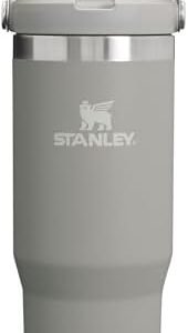 Stanley IceFlow Stainless Steel Tumbler - Vacuum Insulated Water Bottle for Home, Office or Car Reusable Cup with Straw Leak Resistant Flip Cold for 12 Hours or Iced for 2 Days, Ash, 30OZ