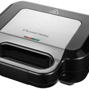 Russell Hobbs Sandwich Maker 3 in 1 Creations (Waffle maker, panini press or grill, 3 removable plates with non-stick coating, dishwashersafe parts, BPA free) 26810, Black