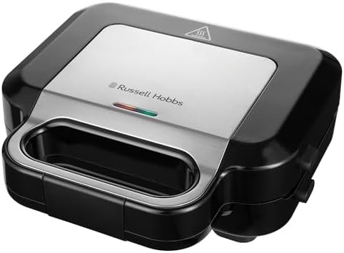 Russell Hobbs Sandwich Maker 3 in 1 Creations (Waffle maker, panini press or grill, 3 removable plates with non-stick coating, dishwashersafe parts, BPA free) 26810, Black
