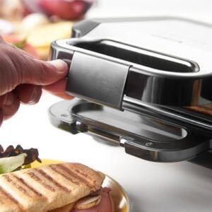 Russell Hobbs Sandwich Maker 3 in 1 Creations (Waffle maker, panini press or grill, 3 removable plates with non-stick coating, dishwashersafe parts, BPA free) 26810, Black