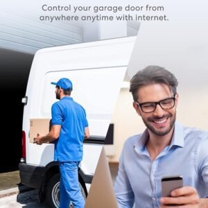 Meross Smart Garage Door Opener, Voice/Remote Control, Compatible with Apple HomeKit Amazon Alexa Google Home SmartThings, Auto Close, with Timer, Add-On to Existing Garage Opener, 2.4GHz WiFi Only