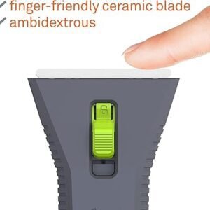 Slice 10593 Utility Scraper, Self-Retracting Ceramic Blade, Rust Free, Finger Friendly, Soft-Touch Comfort Grips