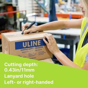 Slice 10512 Auto Retractable Pen Cutter | Portable, Retractable Safety Blade With Finger-Friendly Ceramic Blades To Reduce Injuries–Suitable For The Home, Office Or Factory Floor