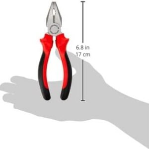 Draper Redline® 3 Piece 160mm Plier Set | Soft Grip Hand Tools Kit | Hardened Jaws & Cutting Edges | 68001